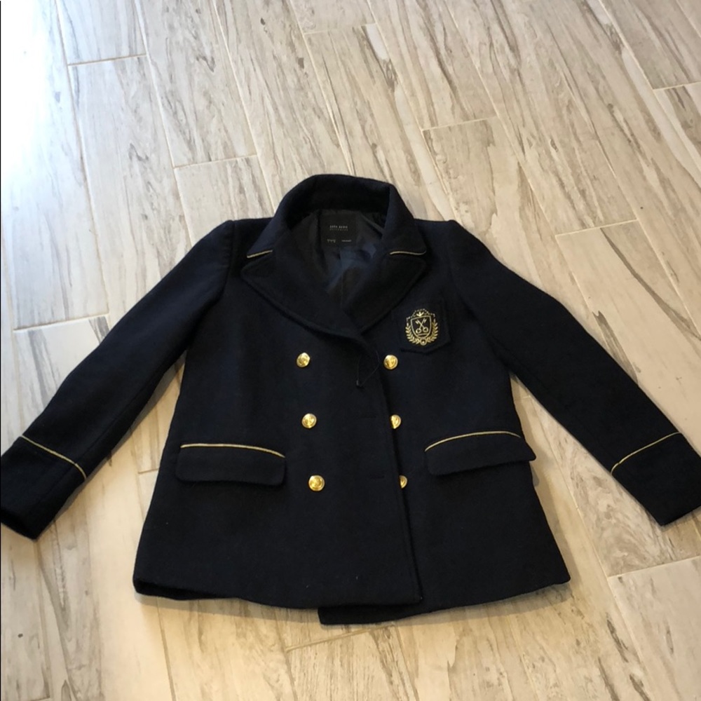 Zara military coat Sz S NWOT